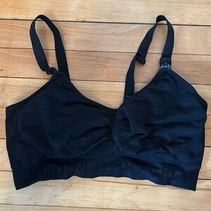 Kindred Bravely Sublime® Hands-Free Pumping & Nursing Bra | Black - Small-Busty